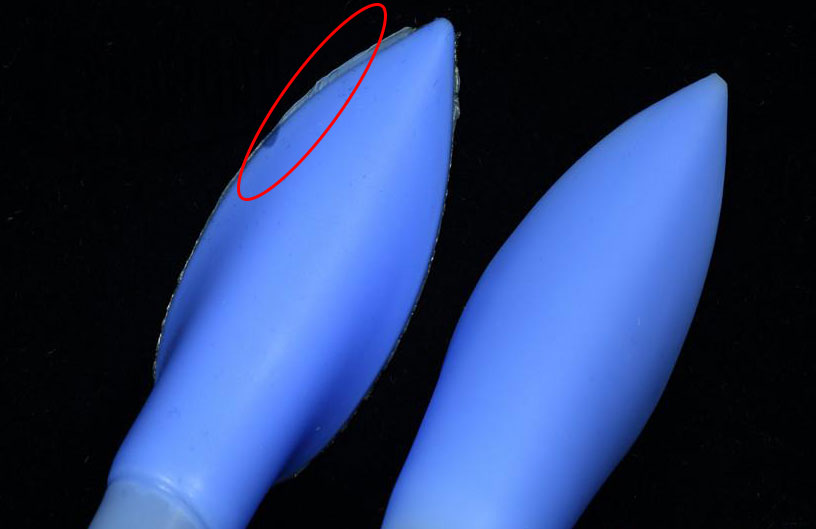 硅膠毛邊與無毛邊對比 硅膠毛邊與無毛邊對比