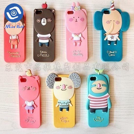 動物圖案硅膠手機套 手機保護套 手機硅膠保護套定制生產(chǎn)廠家